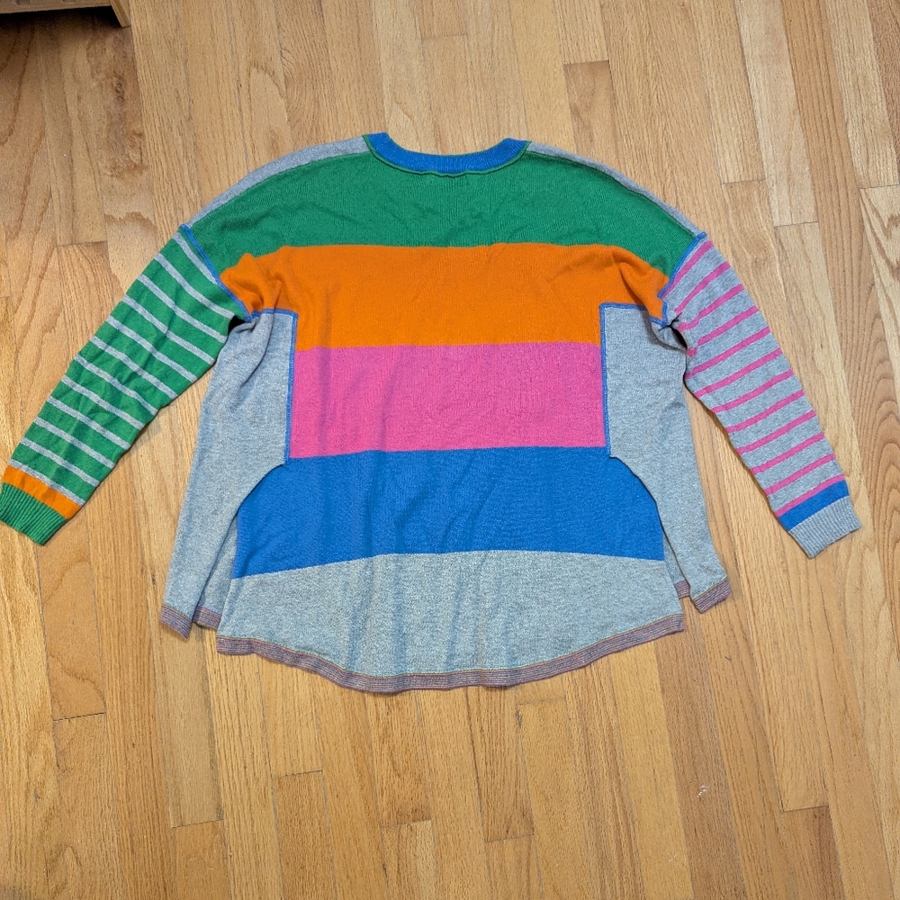 Zaket & Klover Color Block Striped Oversized Sweater - Picture 6 of 6